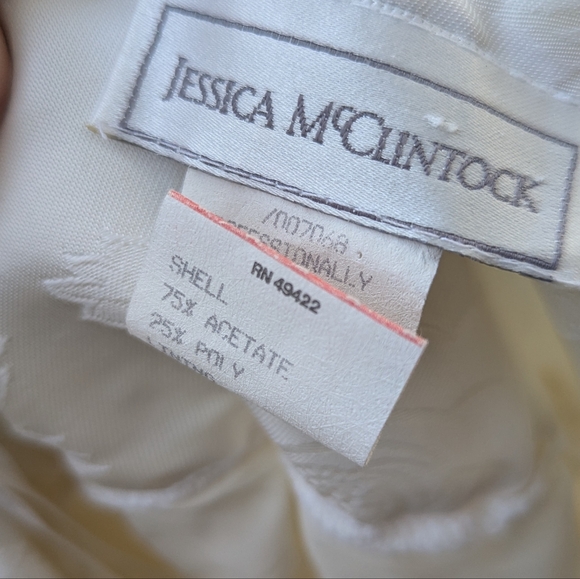 VINTAGE Jessica McClintock Brocade and Crinoline Skirt 80s - Picture 10 of 12